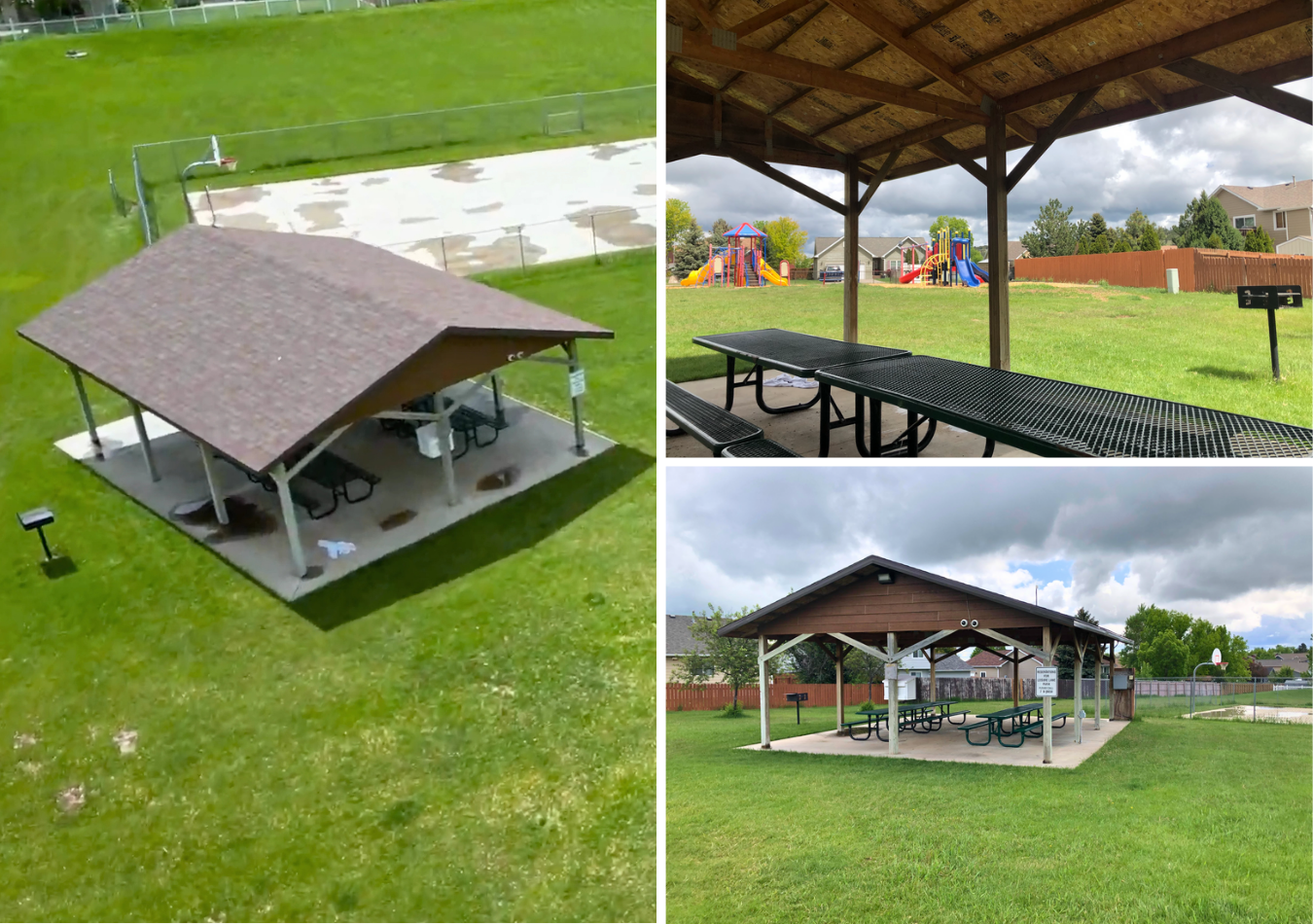 City of Summerset Leisure Lane Park Shelter Collage